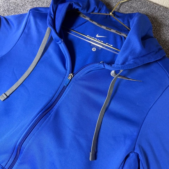 Nike Therma FIT Full Zip Hoodie Jacket Women's Blue Athletic Small S - Picture 1 of 7